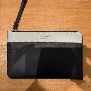 Kate Spade Cameron NWT Wristlet Two Tone Blue Saffiano Leather